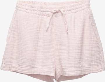 Pull&Bear Regular Housut värissä vaaleanpunainen: etupuoli