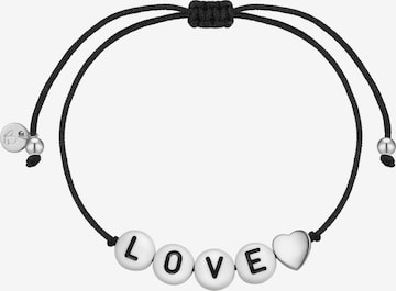 Glanzstücke München - Pulsera en negro: frente