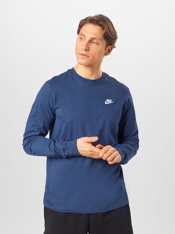 T-Shirt Nike Sportswear en bleu : devant