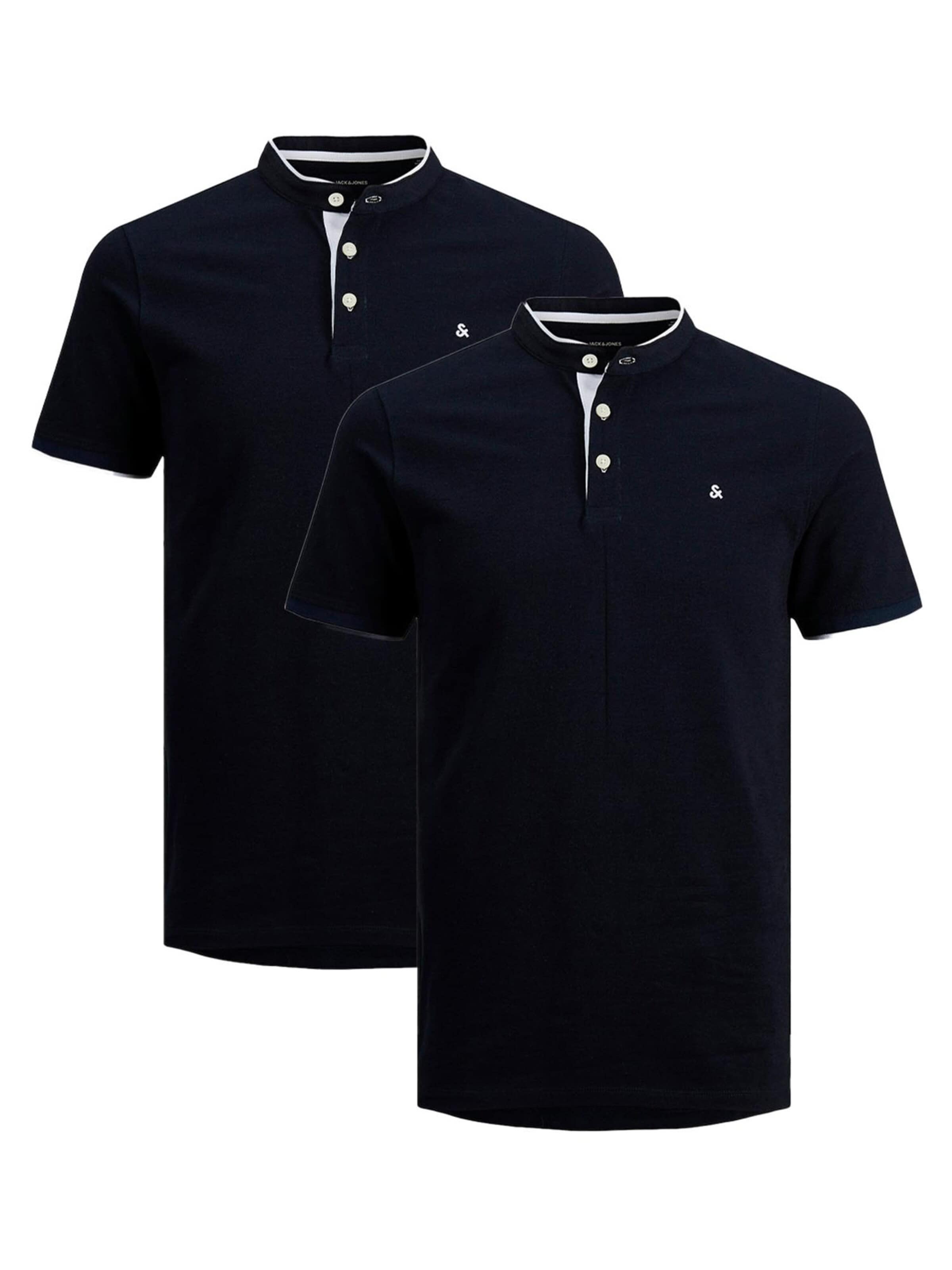 JACK & JONES Shirt 'Paulos Mao' in Blauw: voorkant