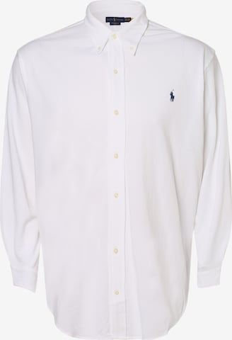 Polo Ralph Lauren Big & Tall Regular fit Button Up Shirt in White: front