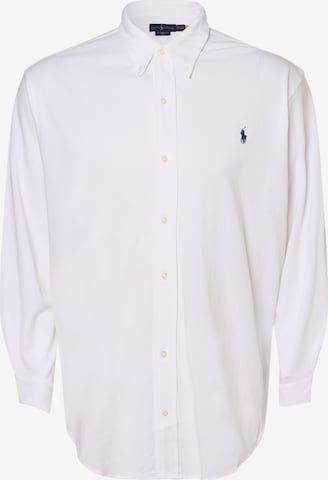 Coupe regular Chemise Polo Ralph Lauren Big & Tall en blanc : devant