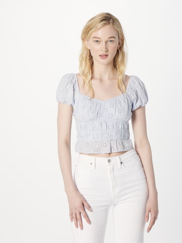 HOLLISTER Blouse in Blauw: voorkant