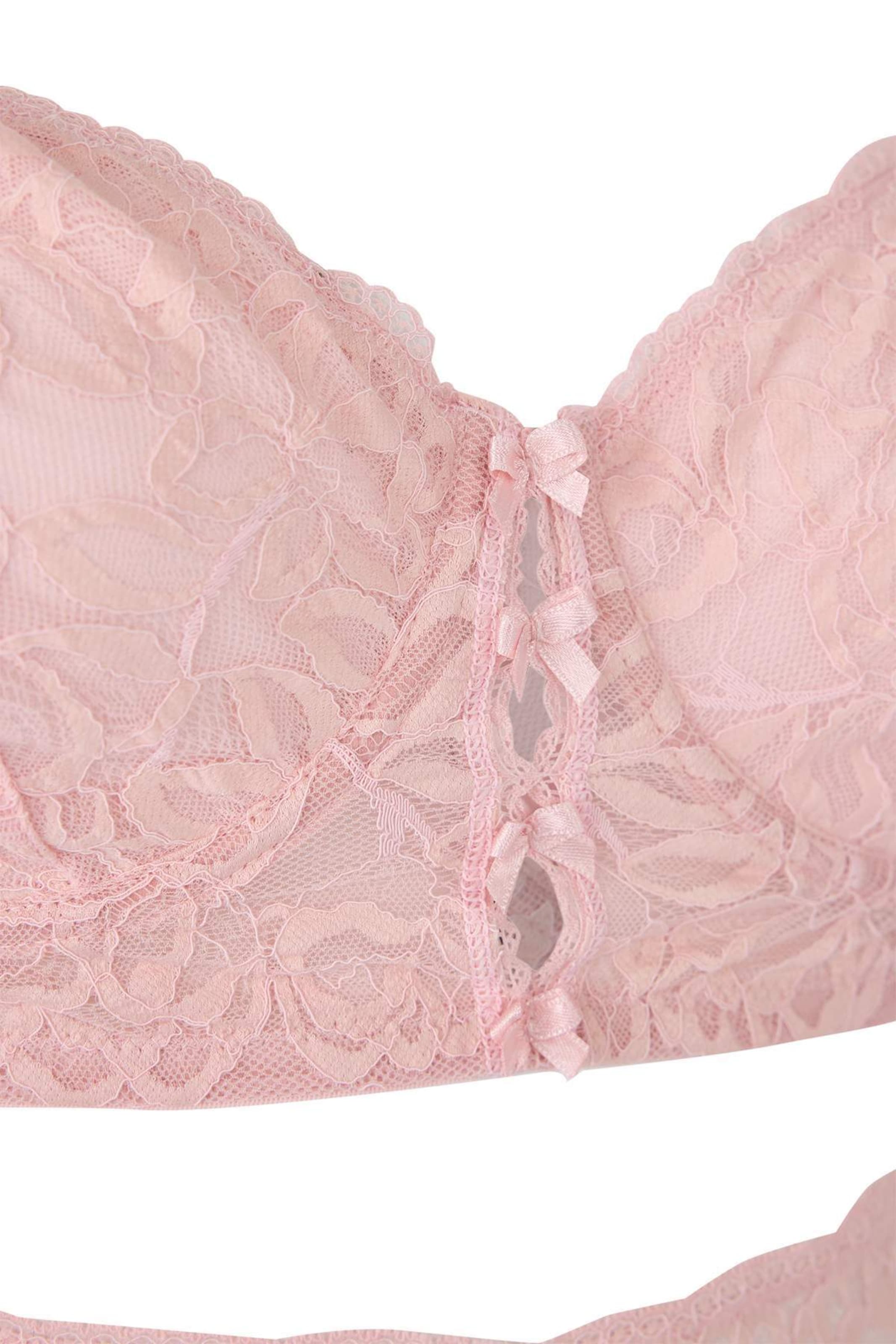 Trendyol Curve Bustier Fehérnemű szettek - rózsaszín