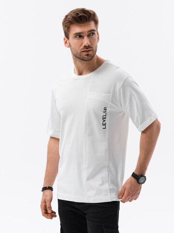 Ombre Shirt 'S1628' in White: front
