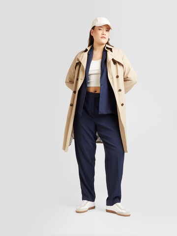 Vero Moda Curve Tapered Bukser med fals 'KAIA' i blå