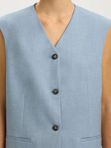 SELECTED Gilet 'SLFBOXY LISA' in Blauw