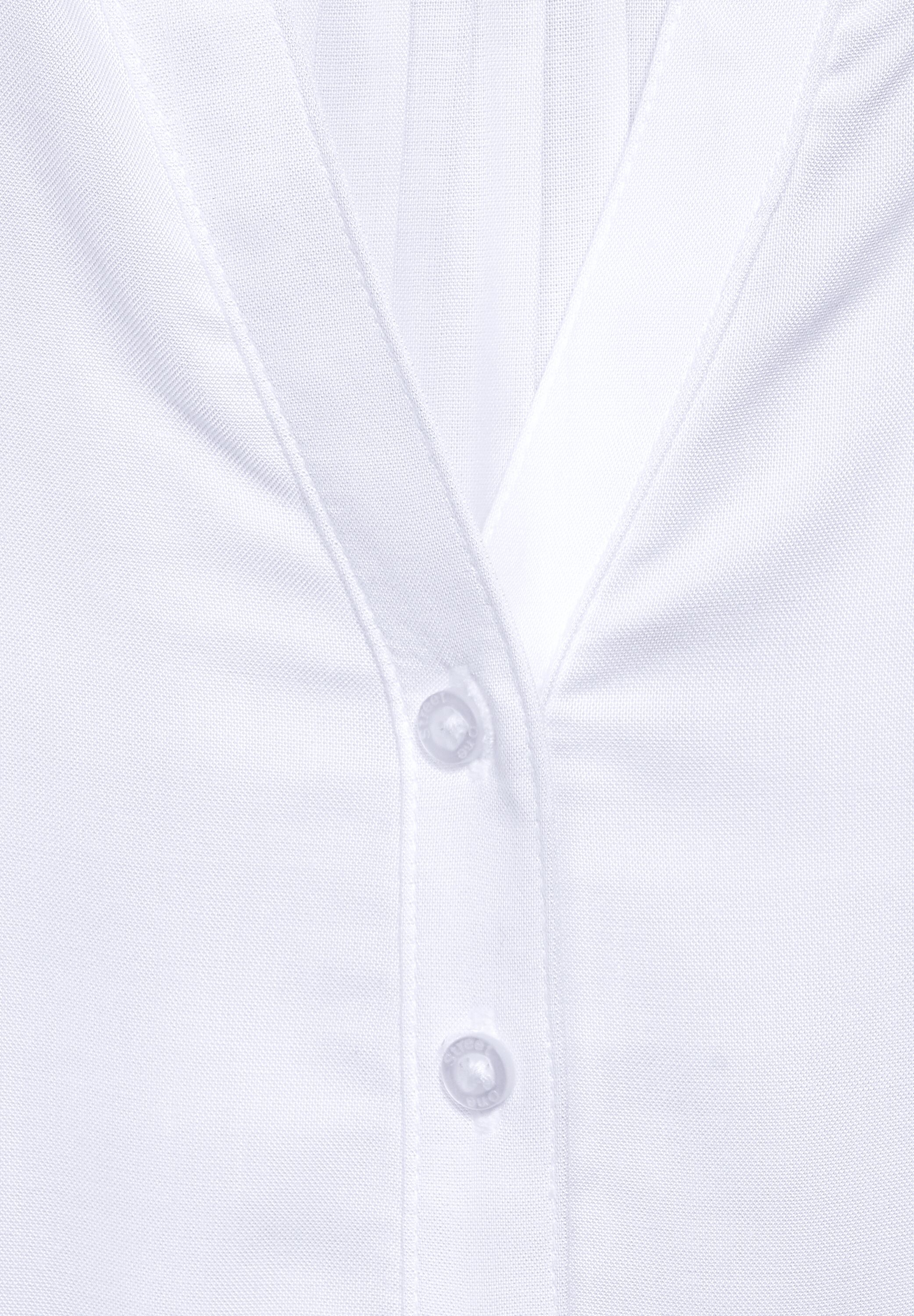 STREET ONE Bluse mit halber Knopfleiste in Weiß 