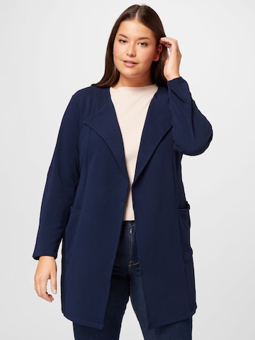 ONLY Carmakoma Between-Seasons Coat 'Betty' in Blue: front