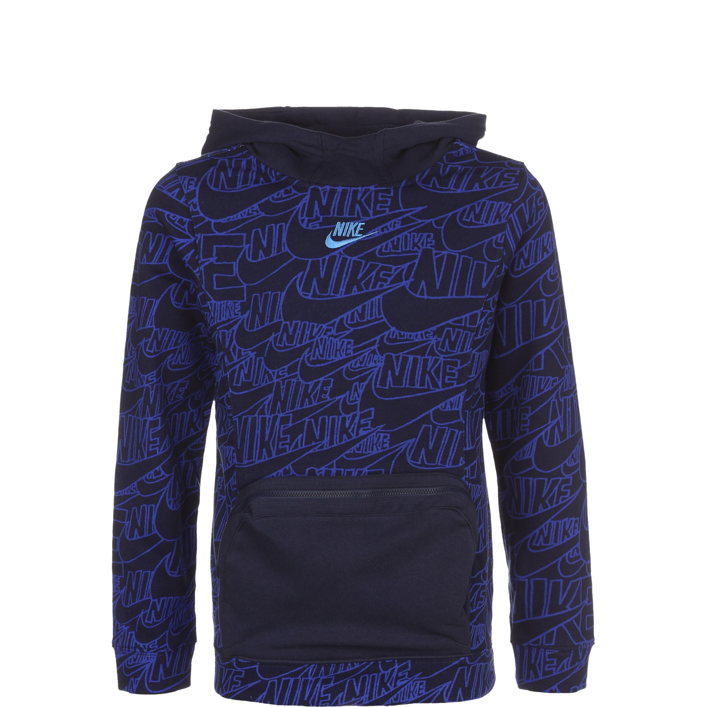 Kinder Kids (Gr. 92-140) Nike Sportswear Sweatshirt 'Read AOP' in Blau, Dunkelblau - RW74970