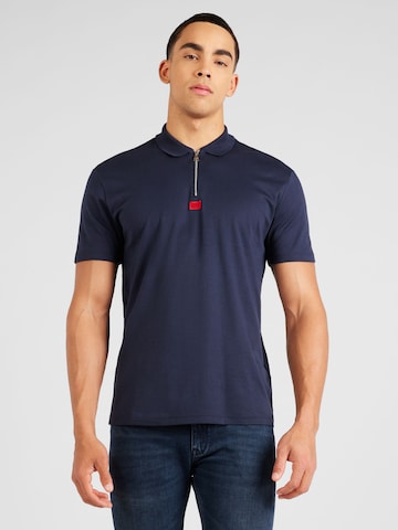 HUGO Red T-shirt 'Deresom 241' i blå: framsida