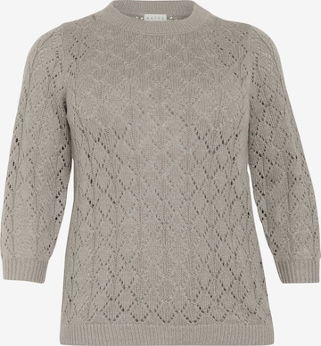 KAFFE CURVE - Pullover 'KCMika' em cinzento: frente