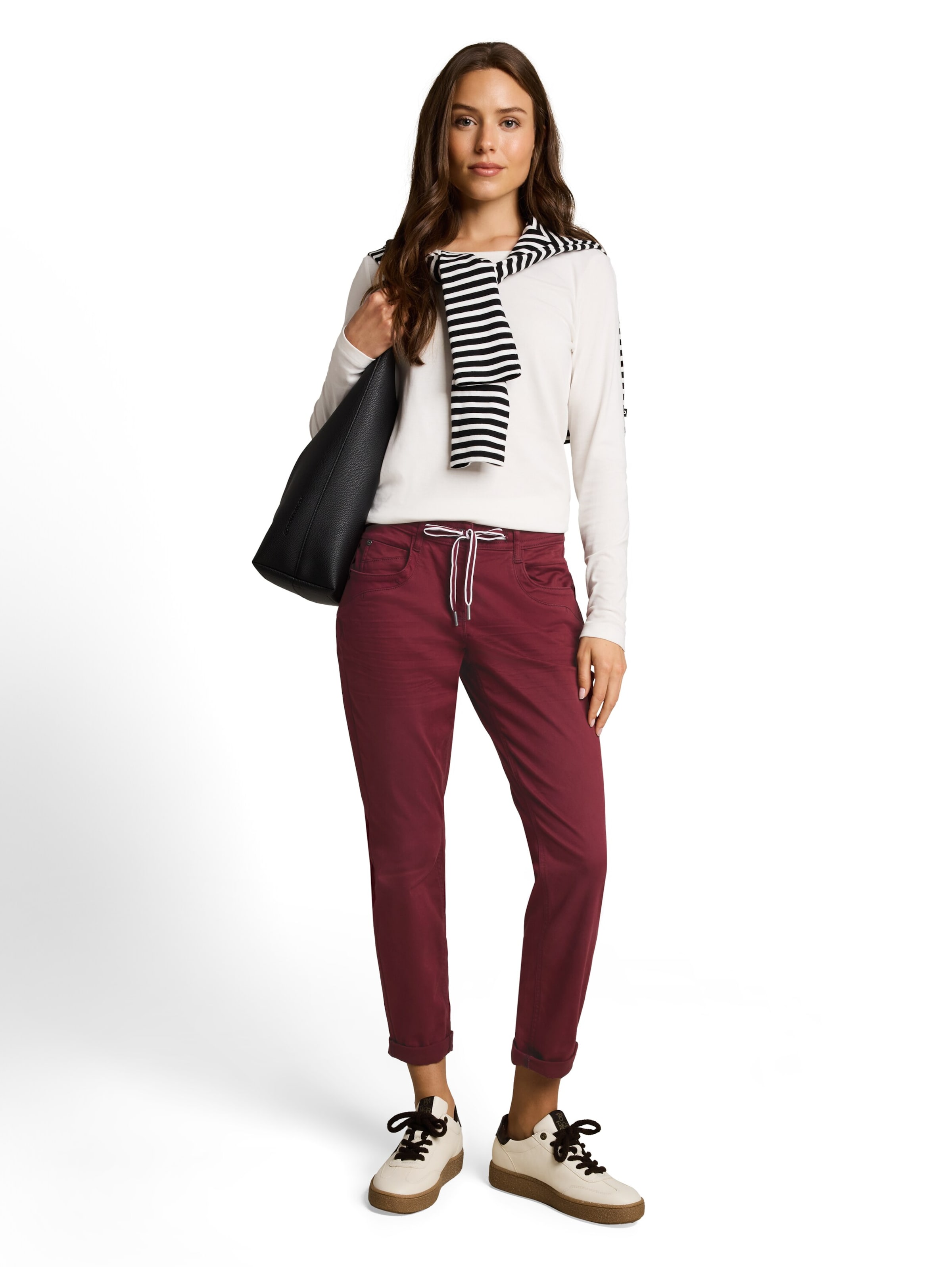 TOM TAILOR - Slimfit Pantalón en rojo