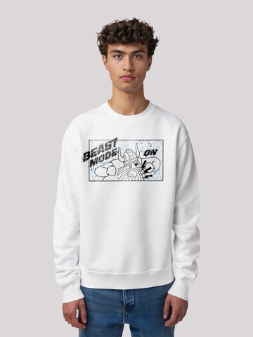 F4NT4STIC Sweatshirt in Wit: voorkant