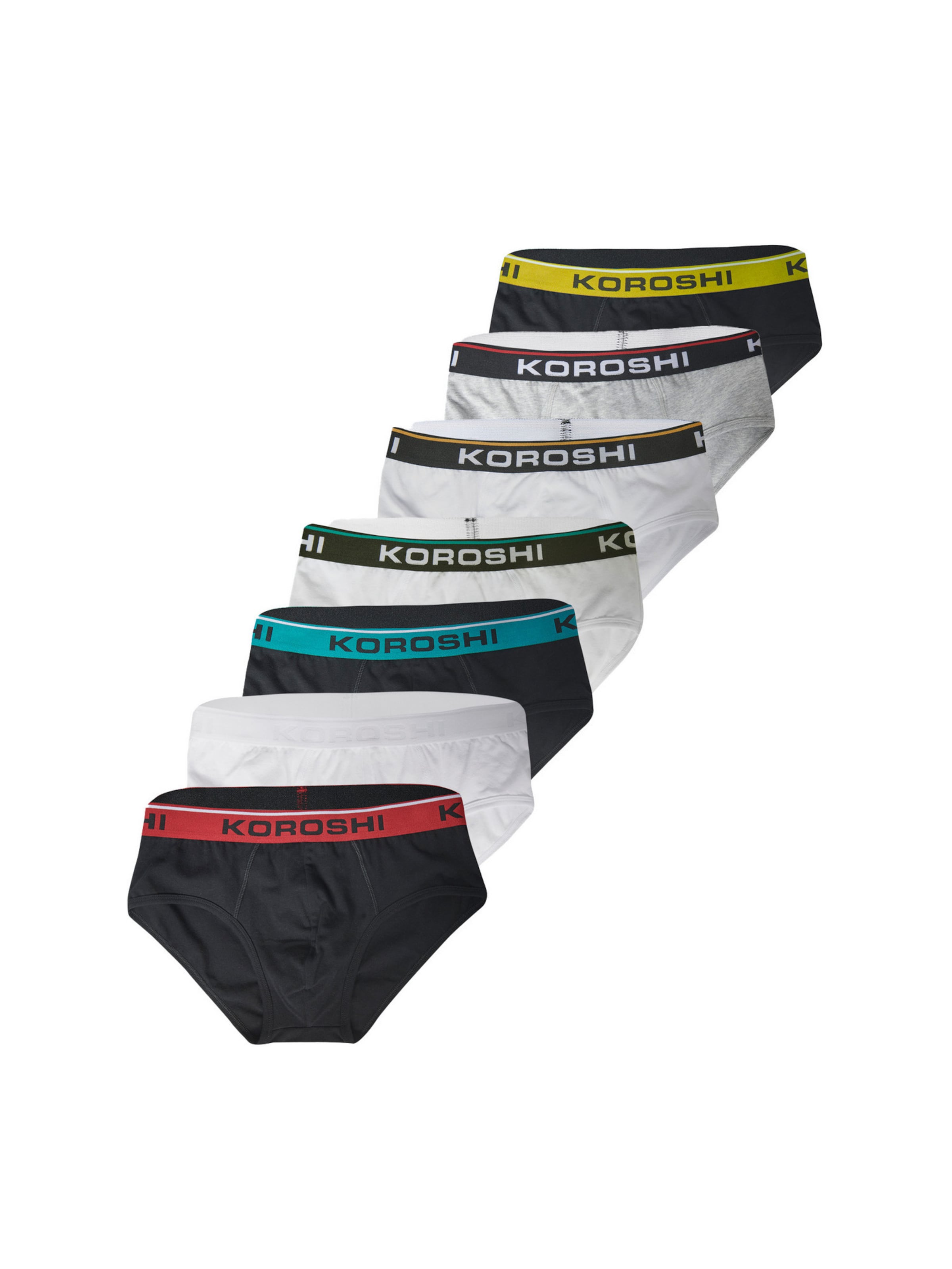 Slip KOROSHI en gris : devant