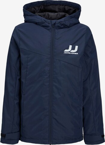 Jack & Jones Junior Winterjas 'Wind' in Blauw: voorkant