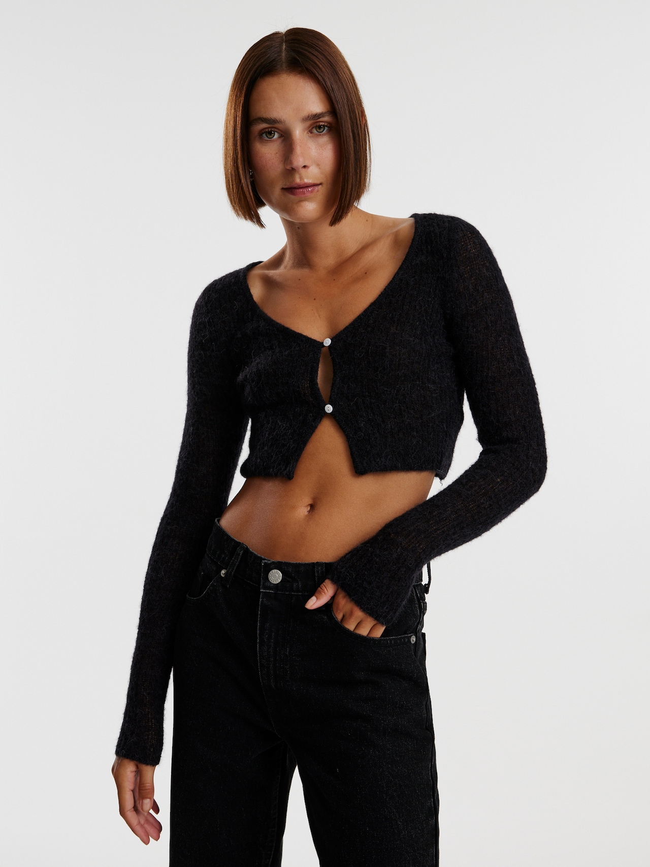 EDITED Produkte Strickjacke schwarz