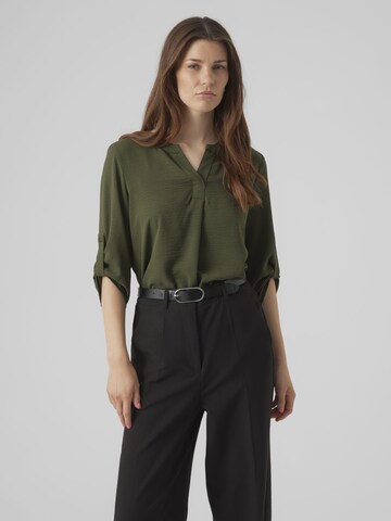 VERO MODA Blouse 'ELVA' in Groen: voorkant