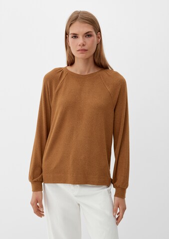 s.Oliver Shirt in Bruin: voorkant