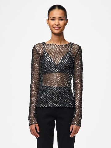T-shirt 'Rissi' PIECES en noir : devant
