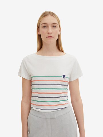 T-shirt TOM TAILOR en blanc