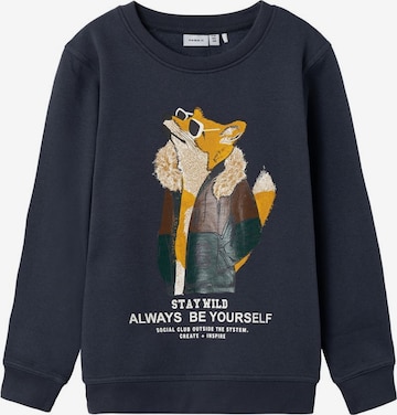 NAME IT Sweatshirt in Blue: front
