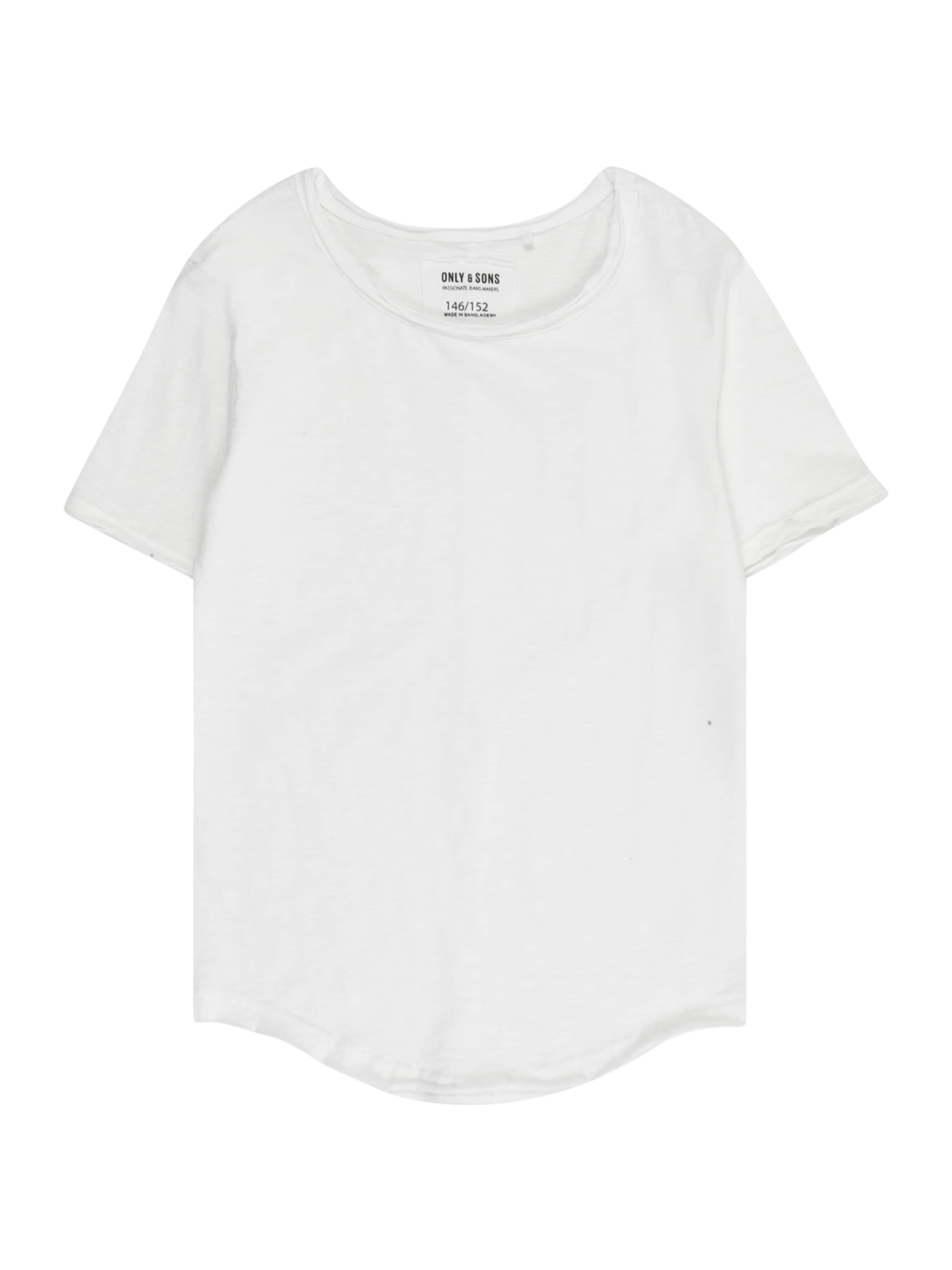 Only & Sons Junior Футболка 'OSJBenne' в Белый: спереди