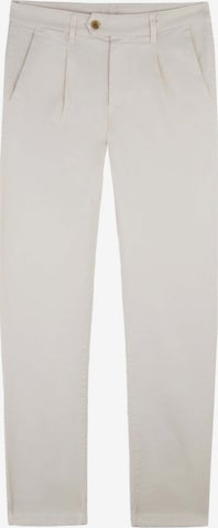 Scalpers Slimfit Bukser med lægfolder 'Nos Firenze' i hvid: forside