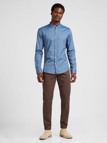 Lindbergh Slim fit Overhemd in Blauw