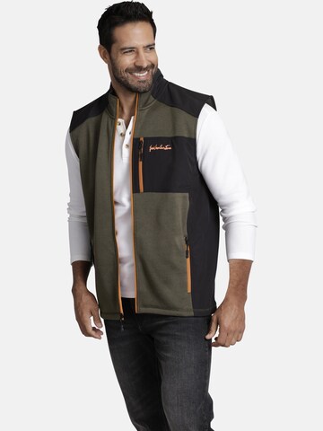 Jan Vanderstorm Vest ' Adalwolf ' in Green: front