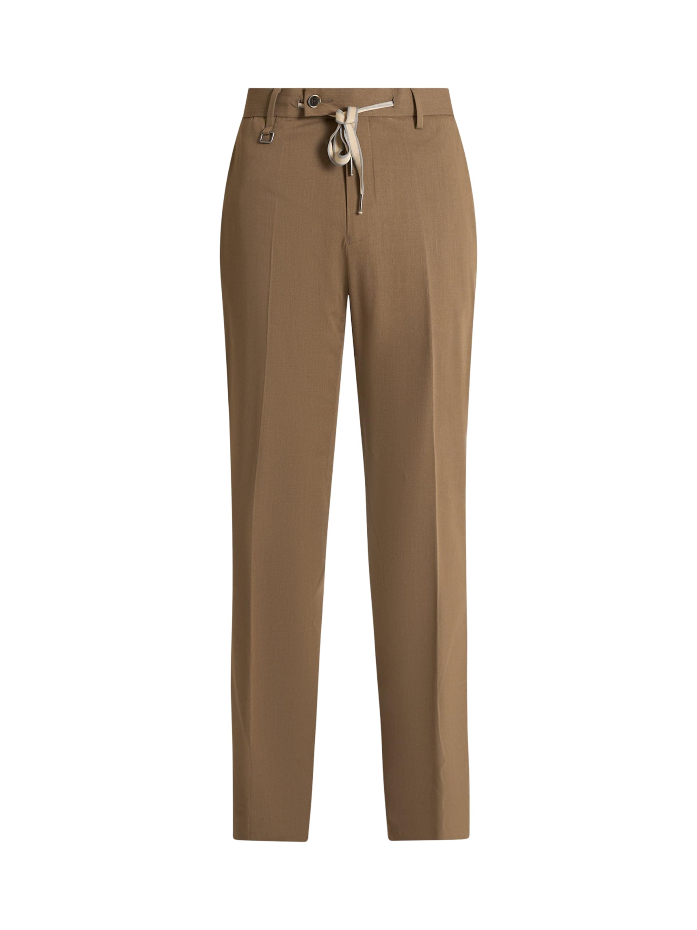 SSEINSE Regular Pleated Pants in Beige: front