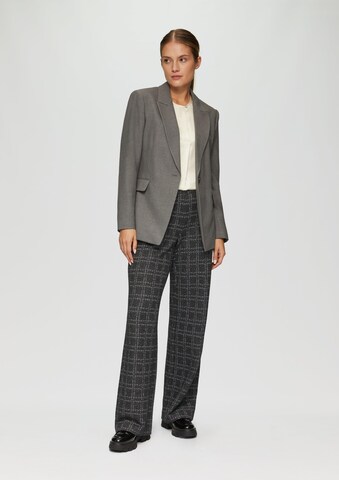 s.Oliver BLACK LABEL Wide leg Trousers in Black