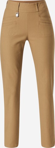 Röhnisch Slim fit Sports trousers 'Embrace' in Brown: front