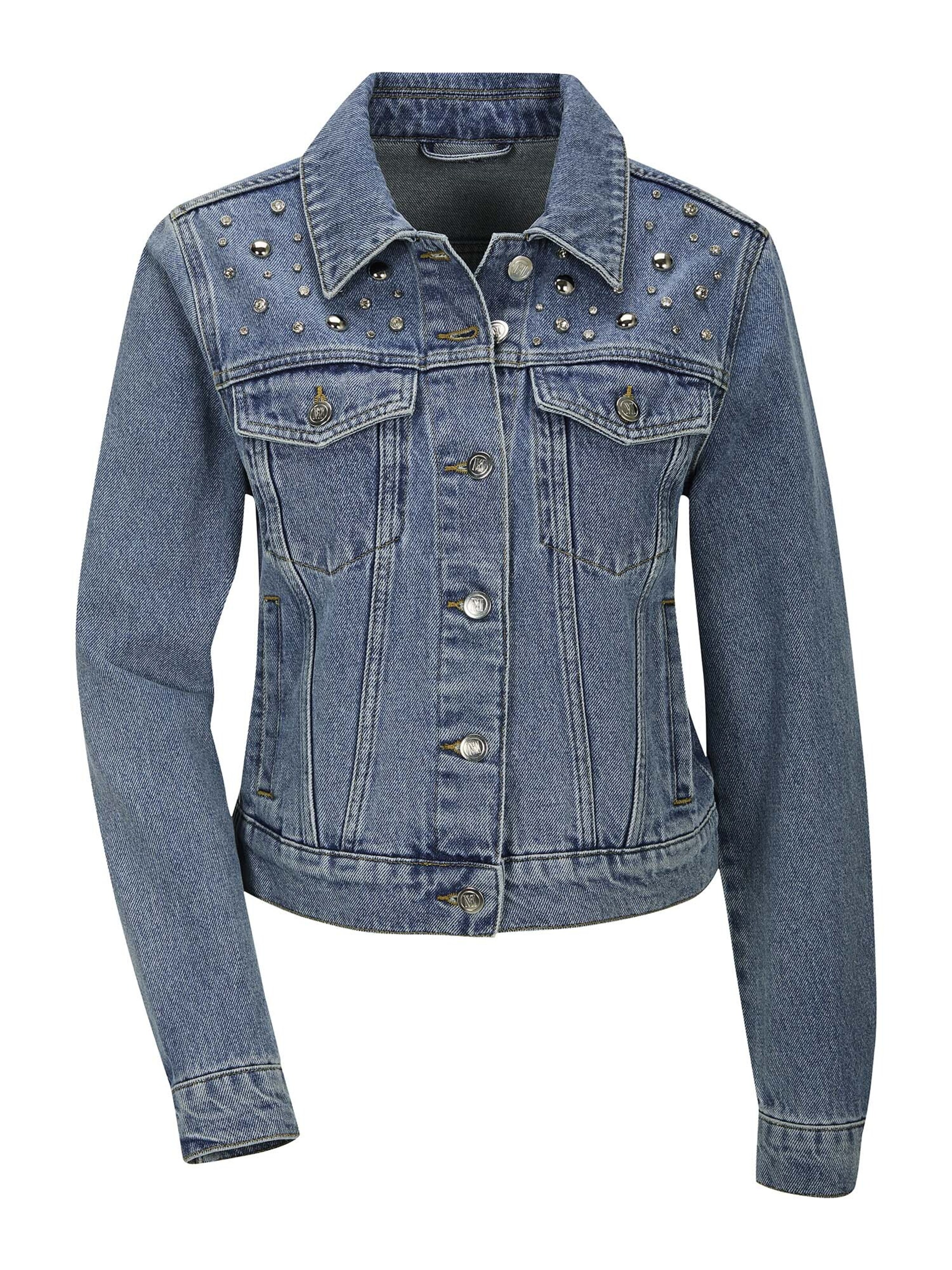 MADELEINE Tussenjas in Blauw: voorkant