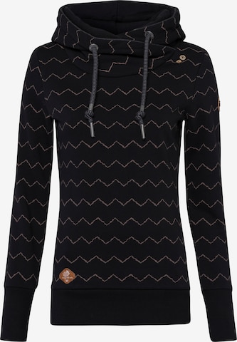Ragwear Sweatshirt in Schwarz: Vorderseite