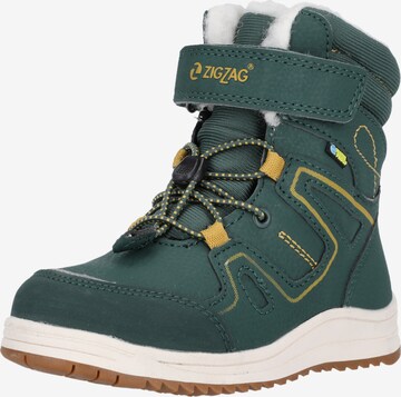 ZigZag Snow Boots 'Rincet' in Green: front