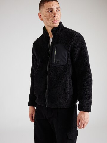Volcom - Chaqueta polar 'MUZZER FUZZAR' en negro: frente