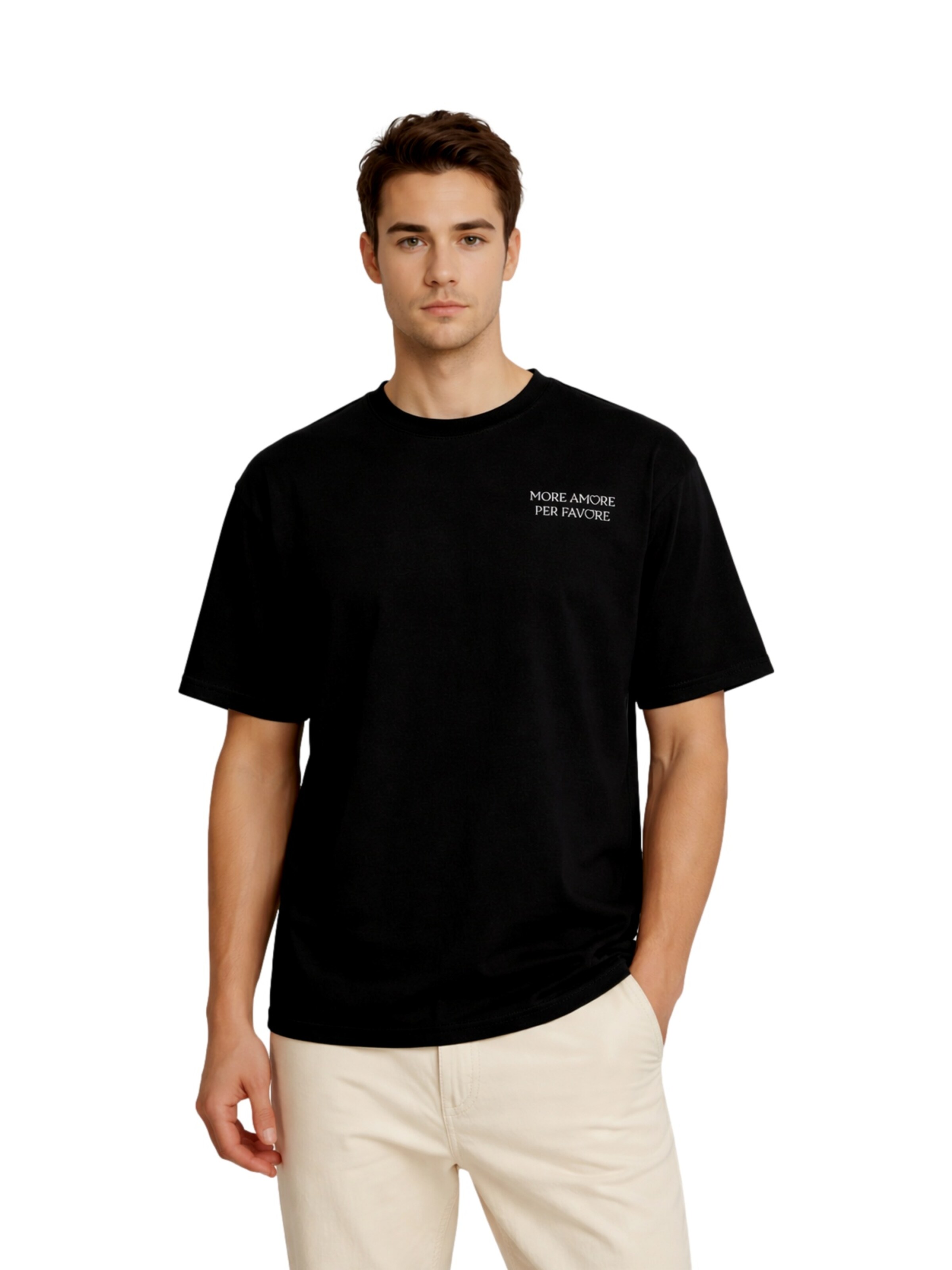Only & Sons T-Shirt 'Caspian Airflex Amore' in Schwarz: Vorderseite