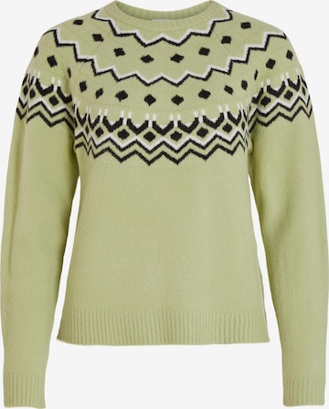 VILA Sweater 'Snowball' in Green: front