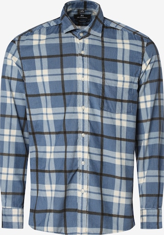 Nils Sundström Button Up Shirt in Blue: front