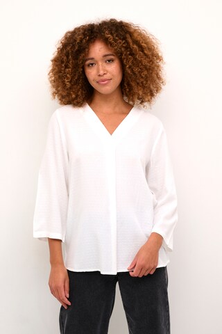 Kaffe - Blusa 'KAElsa' en blanco: frente