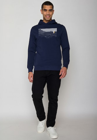 GREENBOMB Sweatshirt 'Nature Cliffsail' in Blauw