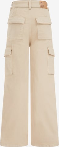 WE Fashion Wide Leg Bukser i beige