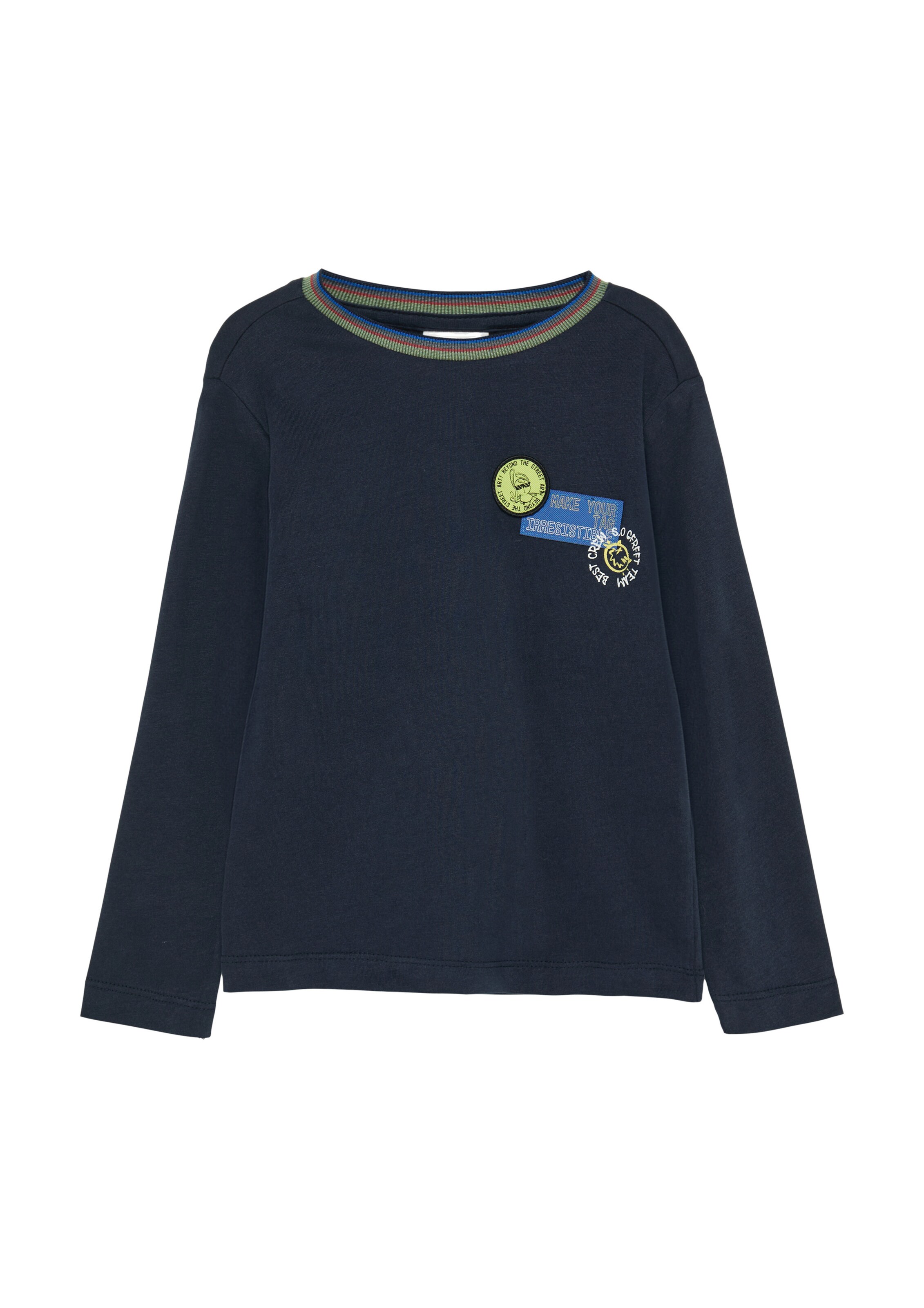 s.Oliver Shirt in Blauw: voorkant