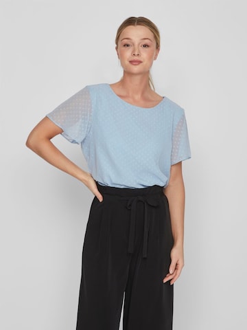 VILA Blouse 'Dobby' in Blauw: voorkant