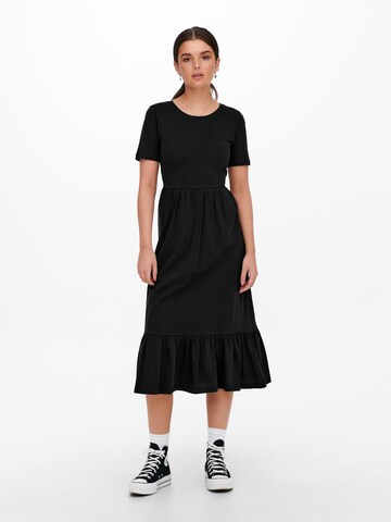 Robe 'MAY' ONLY en noir : devant