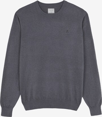 Scalpers Sweater 'Skull' in Grey: front