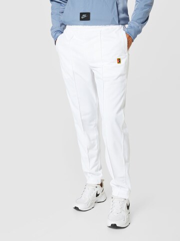 Regular Pantalon de sport NIKE en blanc : devant