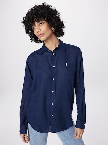 Camicia da donna di Polo Ralph Lauren in blu: frontale