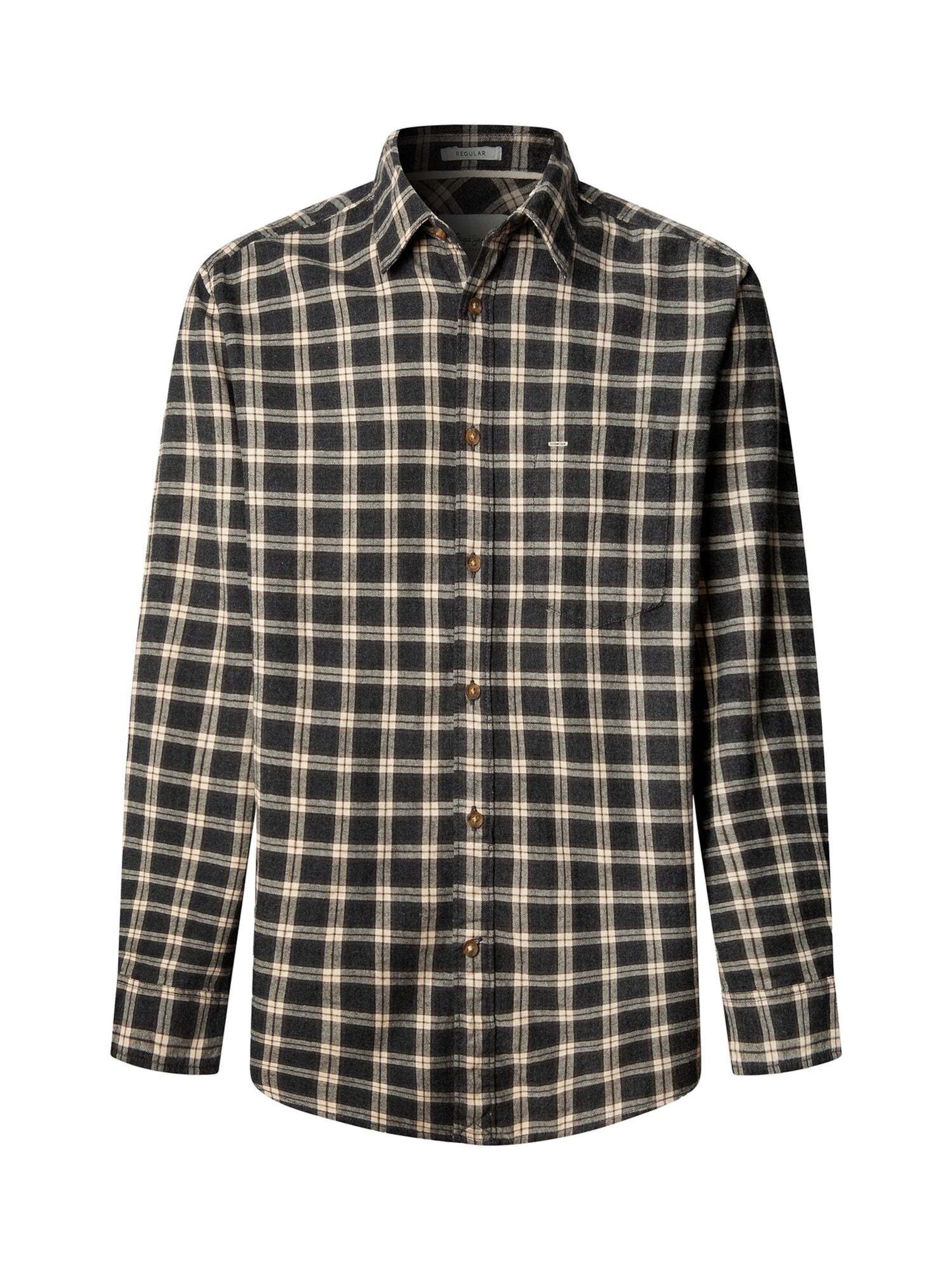 Pepe Jeans Regular Fit Hemd 'Reimes' in Braun: Vorderseite